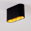 Dalarna Lámpara de Techo LED Negro-dorado, 1 luz