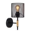 Lucide BASKETT Aplique Negro, 1 luz