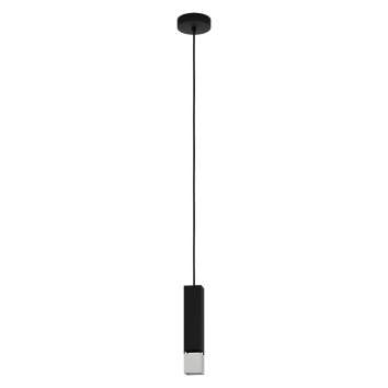 Eglo-Leuchten BUTRANO Lámpara Colgante LED Negro, Plata, 1 luz