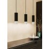 Eglo-Leuchten BUTRANO Lámpara Colgante LED Negro, Plata, 3 luces