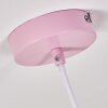 Roseway Lámpara Colgante Rosa, 1 luz