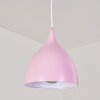 Roseway Lámpara Colgante Rosa, 1 luz