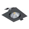 Eglo SALICETO Lámpara empotrable LED Negro, 1 luz