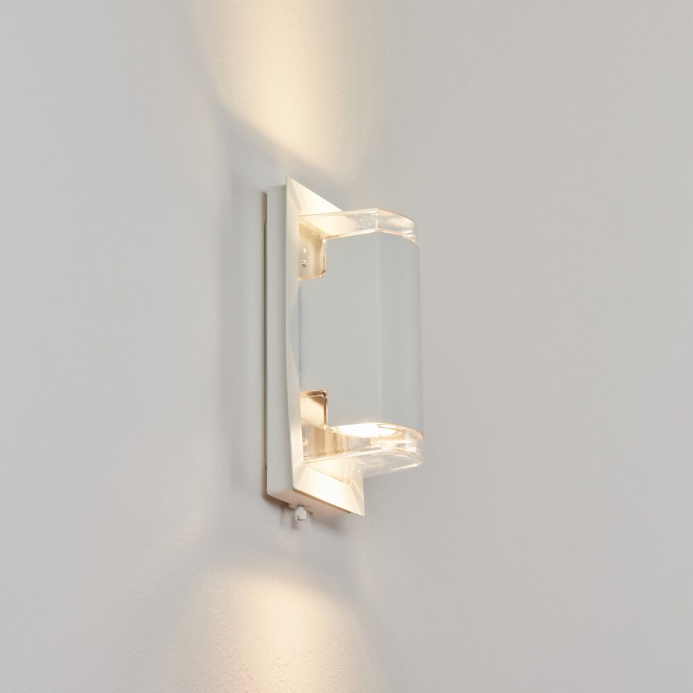 Nabawa Aplique para exterior Blanca, 2 luces