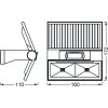 LEDVANCE ENDURA Foco proyector jardin Gris, 1 luz, Sensor de movimiento