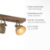 Leuchten-Direkt SAMIA Lámpara de Techo Madera oscura, 2 luces