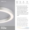 Paul Neuhaus PURE-LINES Lámpara de Techo LED Plata, 1 luz, Mando a distancia