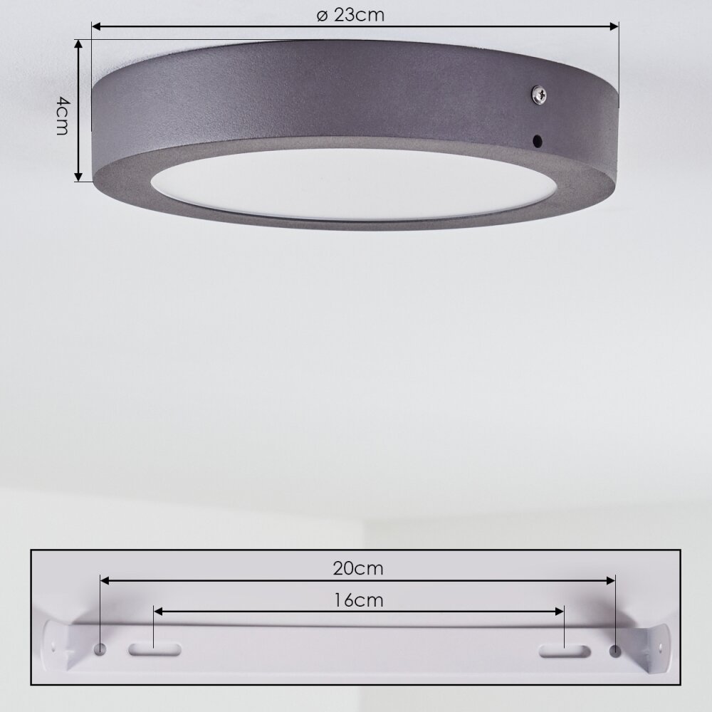 Kiwalik Lámpara de techo para exterior Antracita H3323496