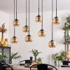 Koyoto Lámpara Colgante - Cristal Colores ámbar, 8 luces