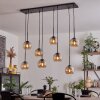 Koyoto Lámpara Colgante - Cristal Colores ámbar, 8 luces