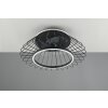 Reality KARLSBORG Ventilador de techo LED Negro, 1 luz, Mando a distancia