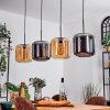 Lauden Lámparas suspendidas Colores ámbar, Cromo, 4 luces