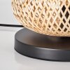 Bauro Lámparas de mesa 25 cm Negro, 1 luz