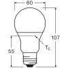 Lámparas Osram E27 LED 8.5 Watt blanco cálido 806 Lumen