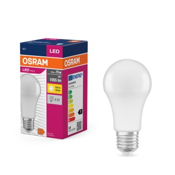 Lámparas Osram E27 LED 10 Watt blanco cálido 1055 Lumen