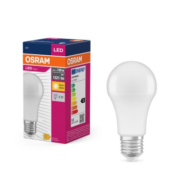 Lámparas Osram E27 LED 13 Watt blanco cálido 1521 Lumen