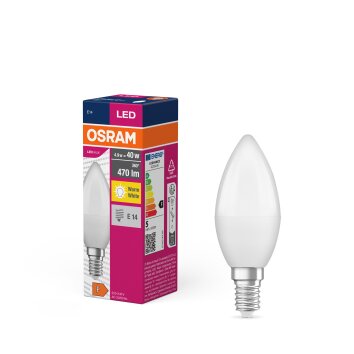 Lámparas Osram E14 LED 4.9 Watt blanco cálido 470 Lumen