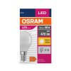 Lámparas Osram E14 LED 4.9 Watt blanco cálido 470 Lumen