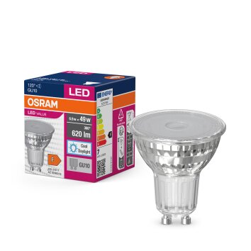 Lámparas Osram GU10 LED 6.9 Watt luz blanca día 620 Lumen