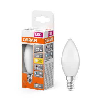 Lámparas Osram E14 LED 2.8 Watt blanco cálido 245 Lumen