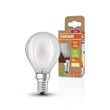 Lámparas Osram E14 LED 2.5 Watt blanco cálido 470 Lumen