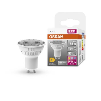 Lámparas Osram GU10 LED 4.2 Watt blanco cálido 400 Lumen