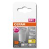 Lámparas Osram GU10 LED 3 Watt blanco cálido regulable 230 Lumen