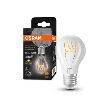 Lámparas Osram E27 LED 4.8 Watt blanco cálido regulable 470 Lumen