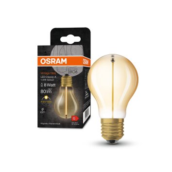 Lámparas Osram E27 LED 1.8 Watt blanco cálido 80 Lumen