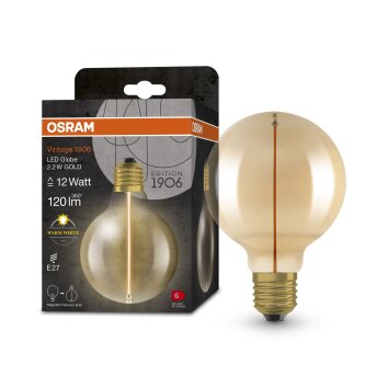 Lámparas Osram E27 LED 2.2 Watt blanco cálido 120 Lumen