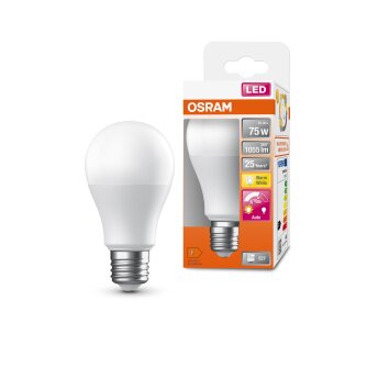 Lámparas Osram E27 LED 10 Watt blanco cálido 1055 Lumen