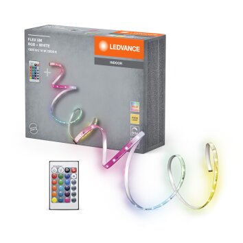 Lámparas Ledvance LED Tiras de LED LED Blanca, 1 luz, Mando a distancia, Cambia de color