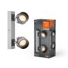 Lámparas Ledvance Decor Plafones LED Plata, 2 luces