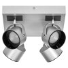 Lámparas Ledvance Decor Plafones LED Plata, 4 luces