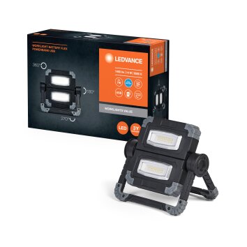 Lámparas Ledvance Worklight Focos de obra LED Gris, Negro, 1 luz