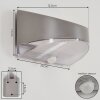 Tolerud Aplique de exterior LED Gris, Plata, 1 luz, Sensor de movimiento