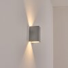 Hoods Aplique de exterior, Lámpara Up & Down, Apliques LED Plata, 1 luz