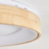 Lockeby Plafones LED Crudo, Blanca, 1 luz, Mando a distancia