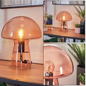 Estilo champiñón  Almagre Lámparas de mesa Negro, 1 luz