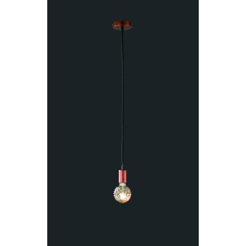 Trio-Leuchten Cord Lámpara Colgante Cobre, 1 luz