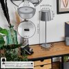 Belece Lámpara de mesa de exterior, Lámparas de mesa LED Gris, 1 luz