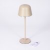 Asen Lámpara de mesa de exterior, Lámparas de mesa LED Beige, 1 luz