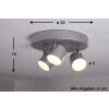 Philips STAR Foco para techo LED Aluminio, Acero inoxidable, 3 luces