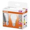 OSRAM LED Retrofit Juego de 2 E27 9,4 watt 2700 Kelvin 806 Lumen