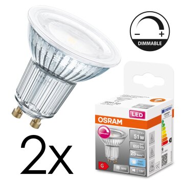 GU10 LED 7.9 Watt blanco neutro regulable 650 Lumen