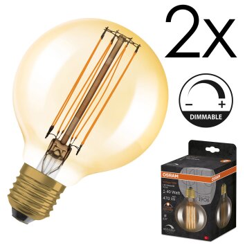 E27 LED 5.8 Watt blanco cálido regulable 470 Lumen