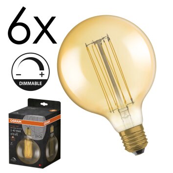 E27 LED 5.8 Watt blanco cálido regulable 470 Lumen