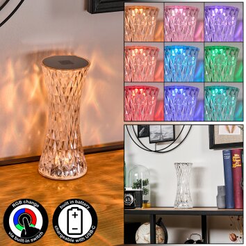 Lámpara Champiñón  Balsa Lámparas de mesa LED Transparente, claro, 1 luz, Cambia de color