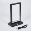 Arufe Lámparas de mesa LED Negro, 1 luz