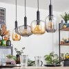 Alcofra Lámparas suspendidas Negro, 4 luces